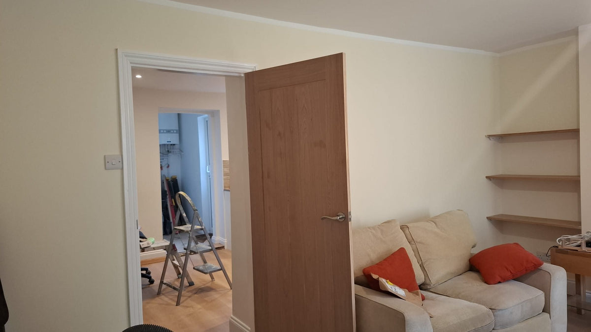 A new internal door to the living room