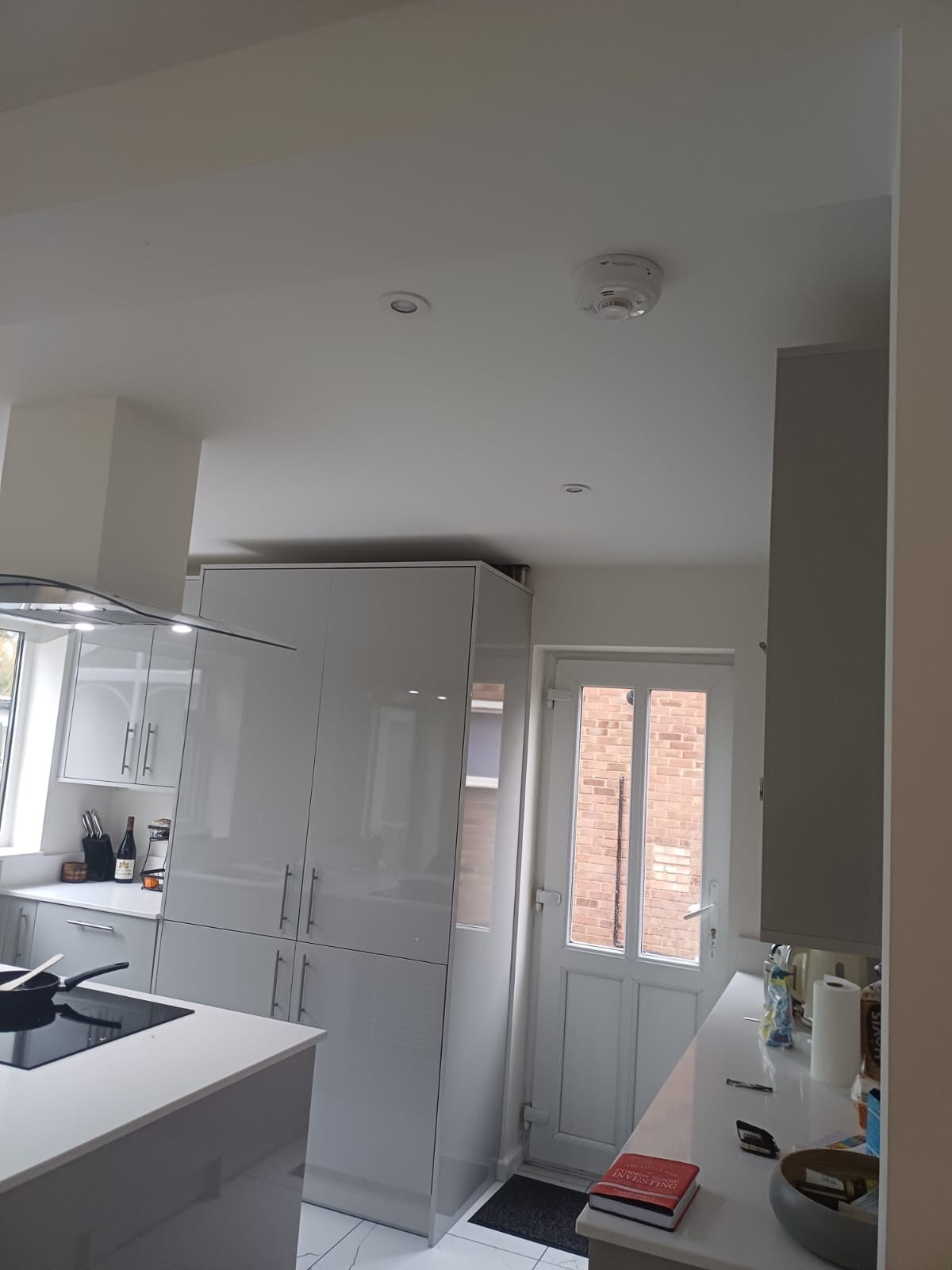 Tall units beside the back door