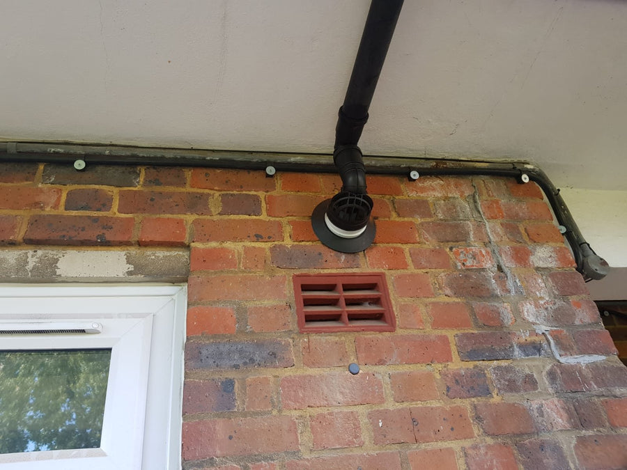 Where the cable enters the building
