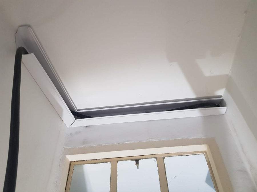 The cable laid into the trunking